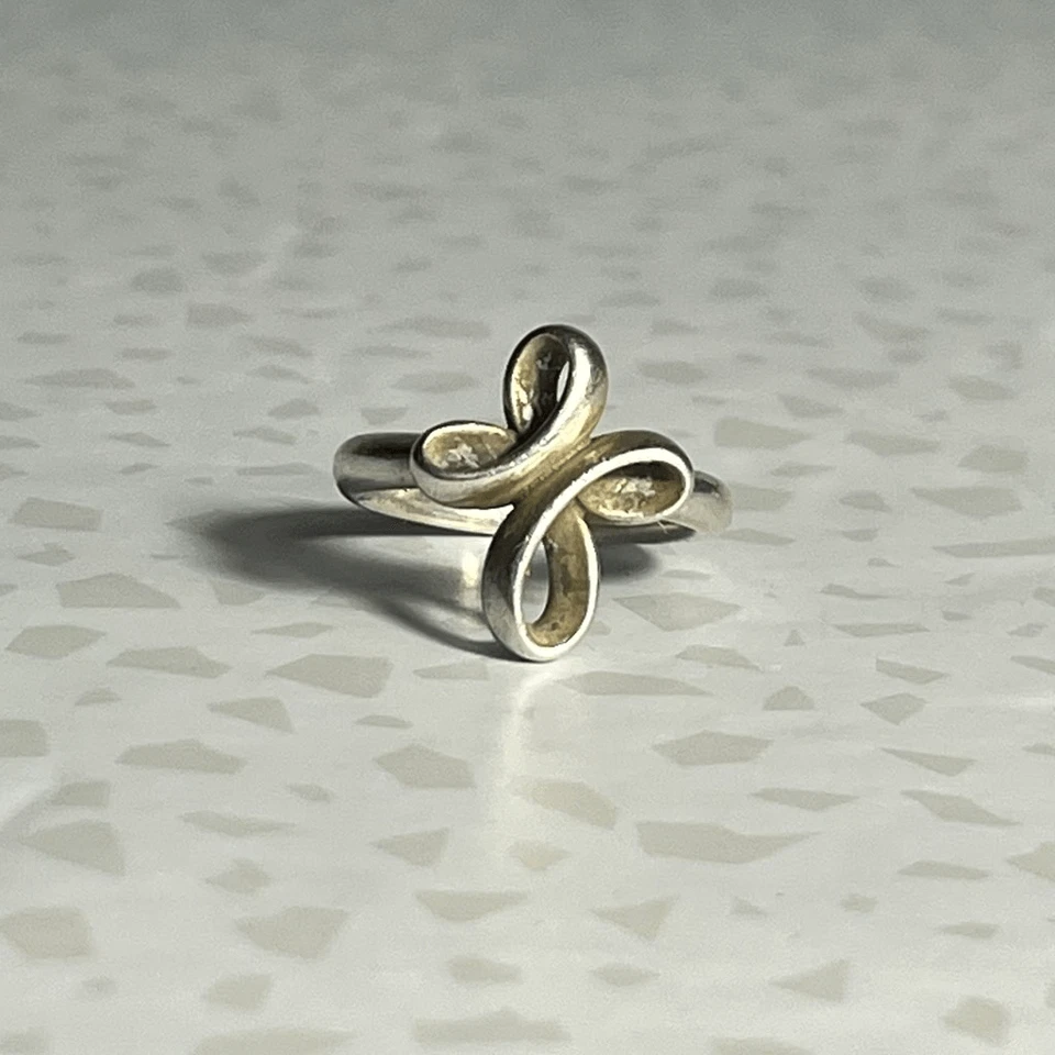 James Avery Eternal Ribbon Cross Ring Size 6.5 925 Sterling Silver - Image 2 of 4