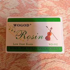 WOGOD Low Dust Rosin for Violin Viola Cello WD-F02 Amber/White
