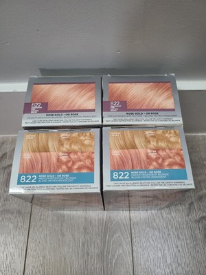 4 x L'oreal Feria Hair Color 822 Rose Gold Medium Iridescent