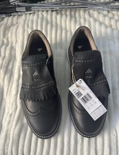 Genuine Adidas MC 87 BOA Golf Black Leather Shoes Torsion Boost BNIB Boxed Uk 9