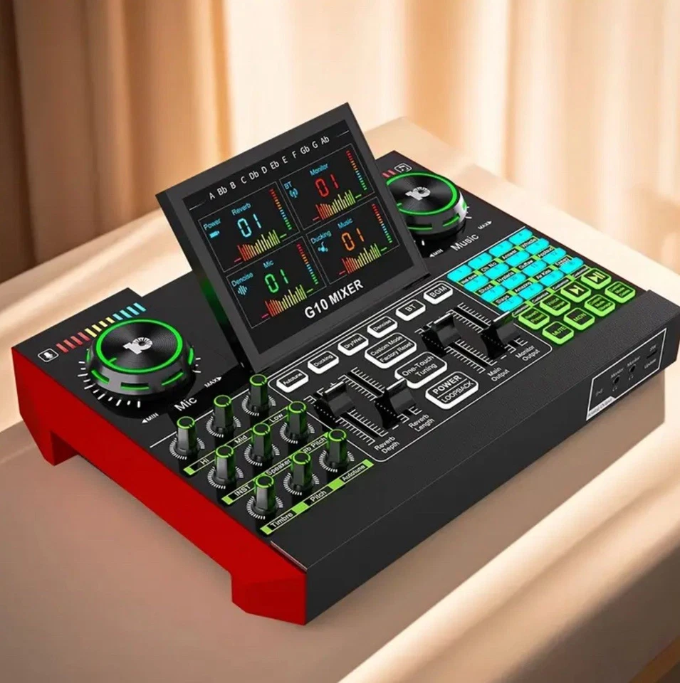 Audio Mixer, Sound Board for Pc/Phone Live Streaming Singing Gaming, Sound Mi... - Image 2 of 4