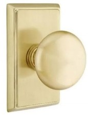 Emtek Providence Door Set with Round Knobs - Privacy Locking Door Handle Set ...