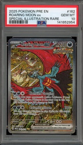 Pokemon Roaring Moon ex Prismatic Evolutions SIR #162 PSA 10 Gem Mint