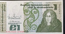 Ireland 1 Pound,  P-70d (17.07.1989) - Last Date - UNC