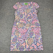 Pappagallo Dress Paisley Print Polyester Stretch Womens Large L