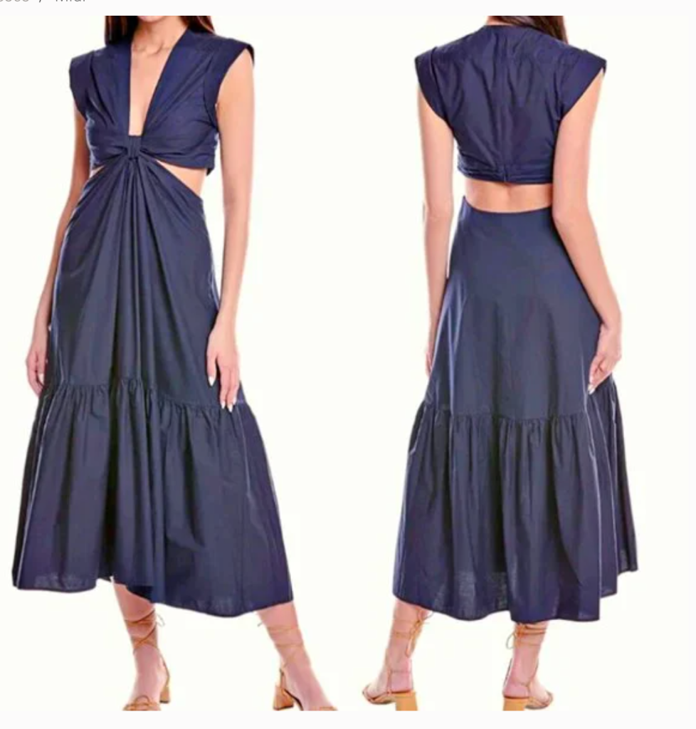 alc alexandria cut out dress A.l.c Alexandria Cutout Printed Cotton-poplin Maxi Dress In Pink