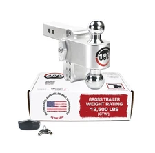 Adjustable Dro... Ball Weigh Trailer - Mount Safe Adjustable 180 Hitch Hitch -4"