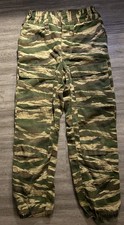 Vintage 1990s Soviet Russian Tiger Stripe Camo M7 Pants 32x32