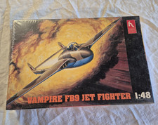 Hobbycraft VAMPIRE FB9 JET FIGHTER #HC1550 Model Kit 1:48 New in Shrinkwrap