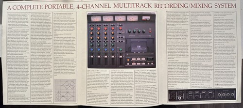Tascam 244 Portastudio w/ Custom Built Stand. Clean. Tested. Fully Functional! - Picture 19 of 20