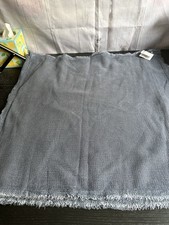 Crate And Barrel Set Of Two Olind Denim Blue Shams NWT 23x23
