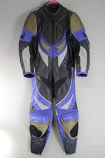 1 PIECE BELSTAFF LEATHER BIKER SUIT WITH KNOX CE ARMOUR: CHEST 46 IN/WAIST 38 IN