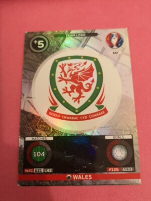 Wales Panini Foot Adrenalyn Euro 2016 Card Badge #442