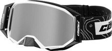 Castle X Adult Stage II OTG Snow Goggles Matte White w/Mirror Silver Lens