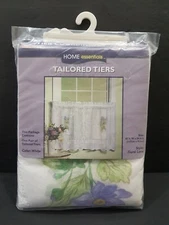 Vintage Home Essentials Floral Tier Set purple flower White, NEW