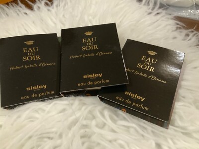 3 X Sisley EAU DU SOIR Hubert Isabelle d'Ornano EDP Sample Size 1.4 ml / E