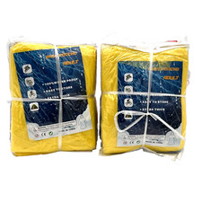 Emergency Rain Ponchos Family Pack, 6 Adult  6 Kids Ponchos - Assorted Colors