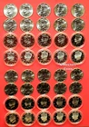 2000 - 2009 Kennedy Half 40 Coin PDS Set w20 P&D + 10 Clad & 10 Silver Proofs