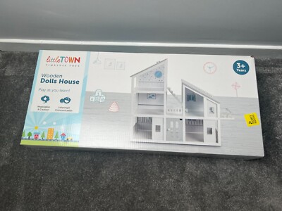 Aldi Little Town Wooden Dolls House Brand New UK