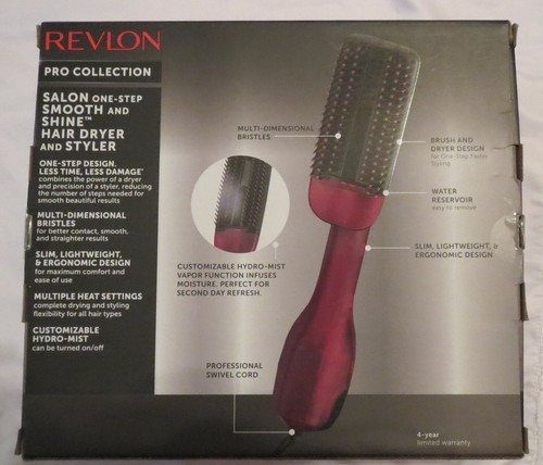 REVLON Pro Collection Salon One-Step Asciugacapelli Liscio e Lucido Styler Hydro-Mist - Foto 2 di 4