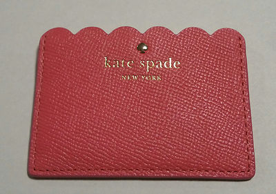 Kate Spade New York Morris Lane Leather Business Credit Card Holder (Warm Guava)