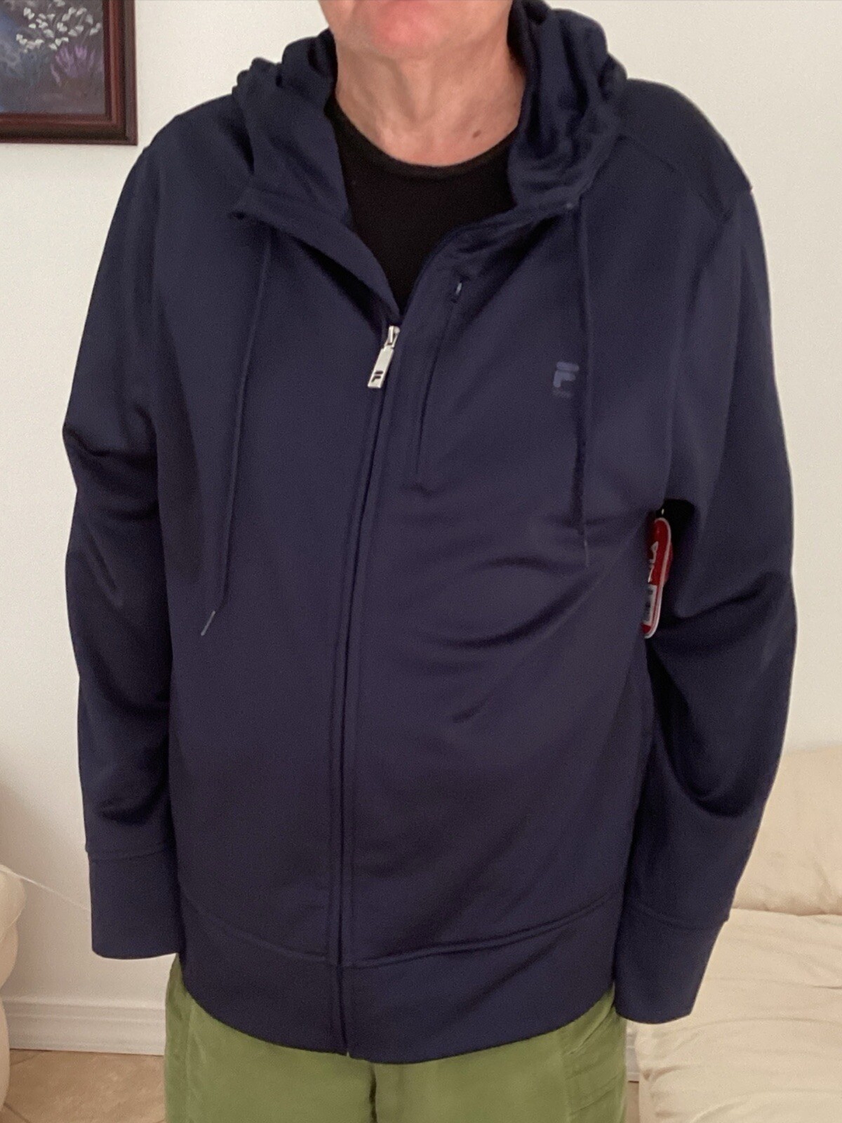 Felpa con cappuccio uomo FILA Performance nuova con etichetta taglia XL extra large