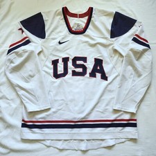 Team USA 2010 Olympics Swift Nike Authentic Team Issued Hockey Jersey - 60