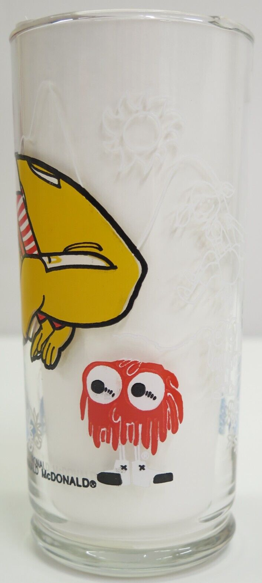 1977 McDonald's Promo Glasses McDonaldland Action Series Ronald