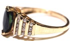 14k yellow gold .36ct diamond sapphire gemstone cluster ring 4.1g estate 6.5 — photo 4