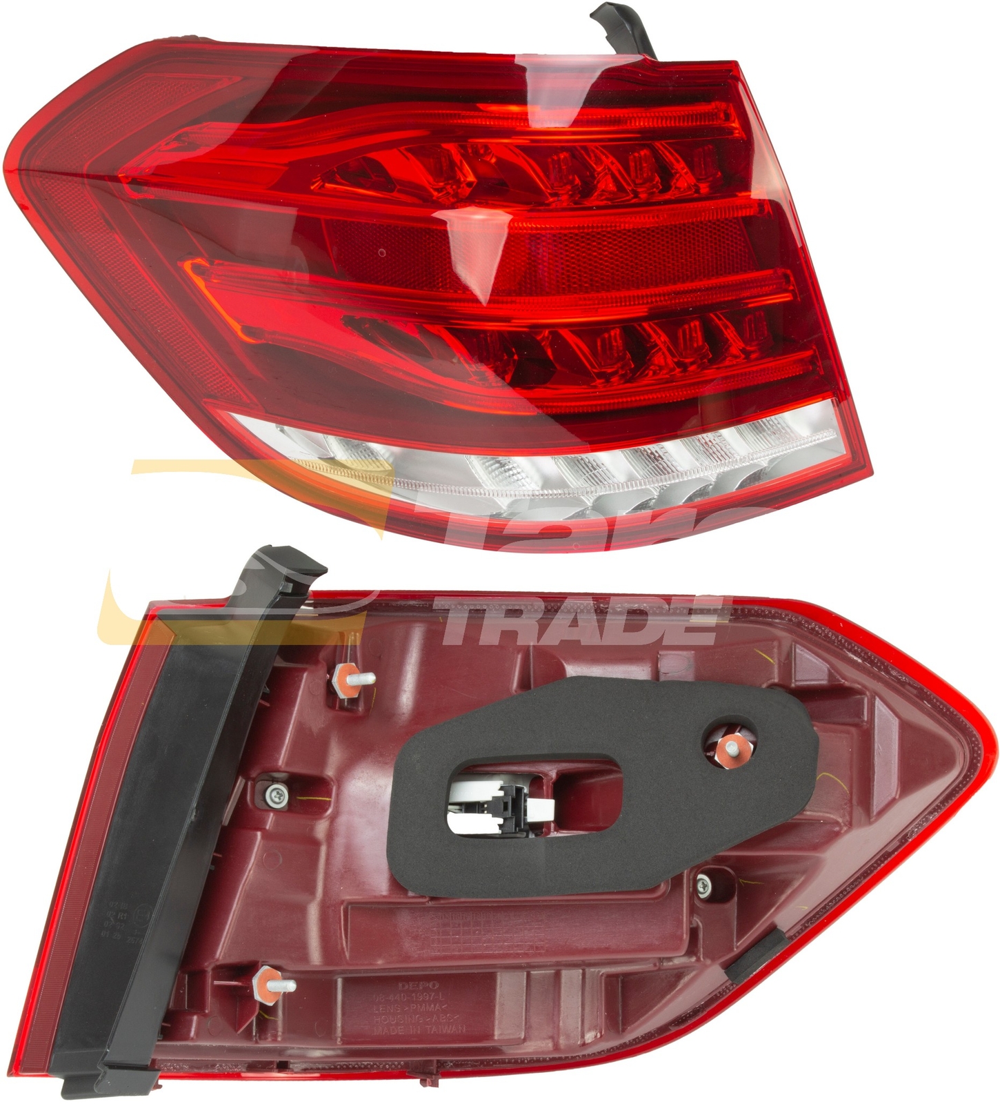 Phare gauche Mercedes W212 break pour réparer un feu arrière cassé