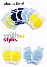 1 paire Genouillères avec grille  bébé protection bleu