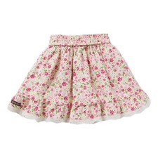 matilda jane budding florals smocked waist skirt Girls SZ 12 Lace Flowers