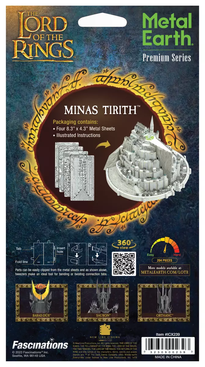 Miniatura de Montar Metal Earth Lord Of The Rings - Minas Tirith