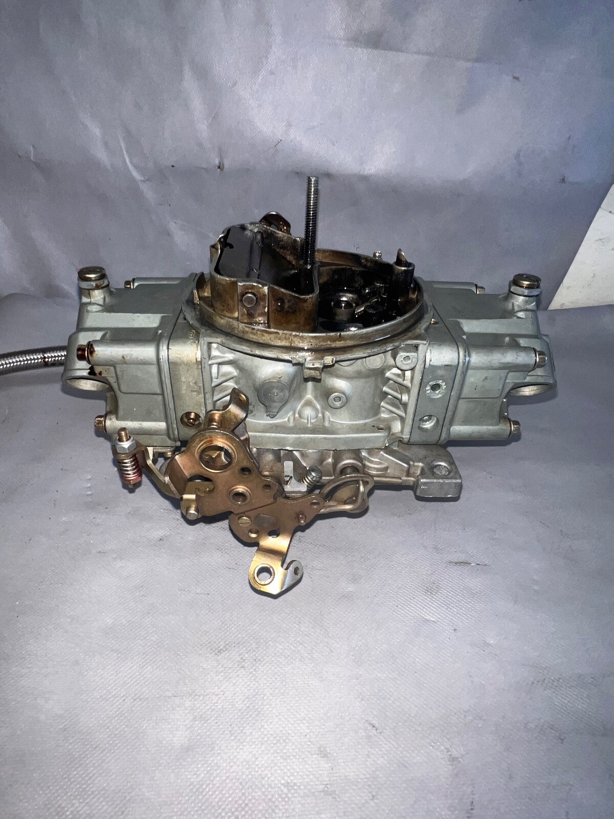 Holley 850 CFM 4 Barrel Carburetor Vacuum Secondary Dual Feed 80531 eBay