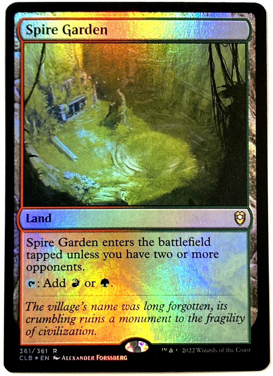 MTG Spire Garden *FOIL* Commander Legends Baldur's Gate 361/361 NM