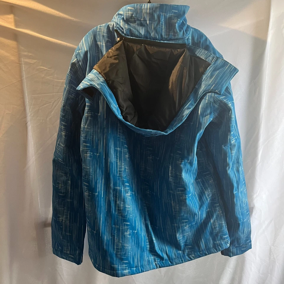 Chaqueta Avalanche Para Hombre Azul Softshell Mangas Largas Con Capucha Esquí Cremallera Completa Talla L Foto 3 de 4