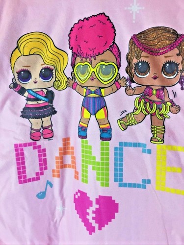 NEW ~LOL SUPRISE ~Dance Heart ~ 2 PIECE PAJAMA Set, FLANNEL, Girls Size 4 / 5 - Picture 4 of 9