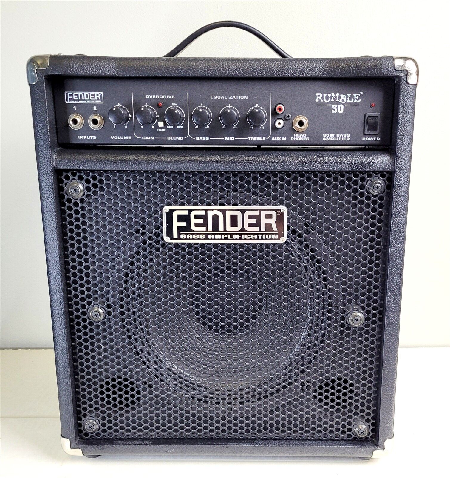 Fender Rumble 30 Watt Electric Bass Guitar Amp Amplifier - Tested & Working