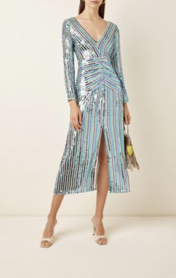 RIXO NEW Emmy Dress Sequin Striped Size L $746.00 | eBay RIXO NEW Emmy Dress Sequin Striped Size L $746.00 | eBay