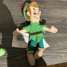 Peter Pan Mini Bean Bag Disney Boy Plush New with Tag Retired Vintage