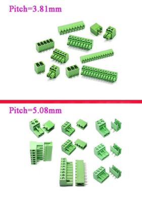 2Pin-16Pin 3.81mm / 5.08mm KF2EDG PCB Terminal Block Screw Connector Male&Female