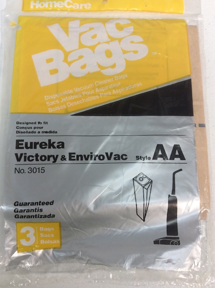 3 Eureka Victory Style AA Vacumn Cleaner Bags 4100 S4170 43004600 5180
