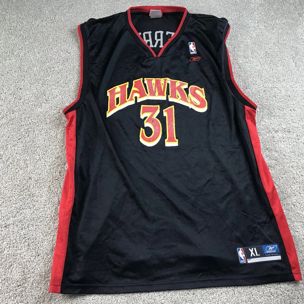 Atlanta hawks black and red sale jersey