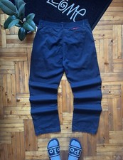 Vintage Oakley Software 90's Mens Blue Archive Chino Pants Size 36x32 Men's