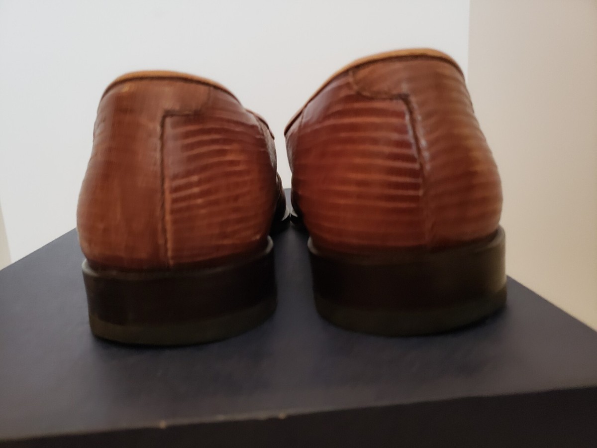 Magnanni Raul men shoe genuine lizard skin penny loafer from 