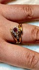 18k Ruby and diamond ring, Fine Ruby and Nice Diamond Accents 3.77 gr. Size 5.5 — photo 6