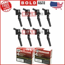 Juego de 16 bujías y bobinas de encendido Motorcraft Platinum para Ford