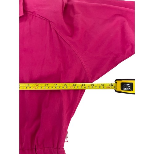 Italienisches Kleid mit Gürtel Rosa Damengröße 7/8 Langarm Kragen Baumwolle - Bild 7 von 10