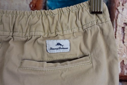 Kids Boys Tommy Bahama Pants Jogger Casual Drawstring MEDIUM Tan PRE-OWNED - Picture 8 of 9