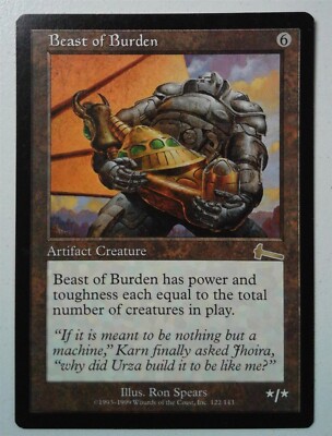 Beast of Burden *Rare* Magic MtG x1 Urza's Saga SP